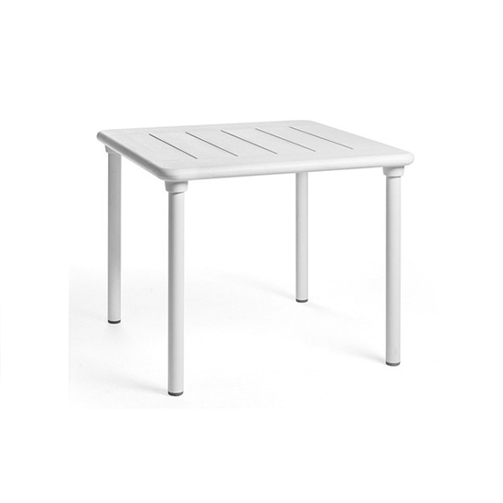 NARDI MAESTRALE 90 STACKABLE DINING TABLE WITH COATED LEGS